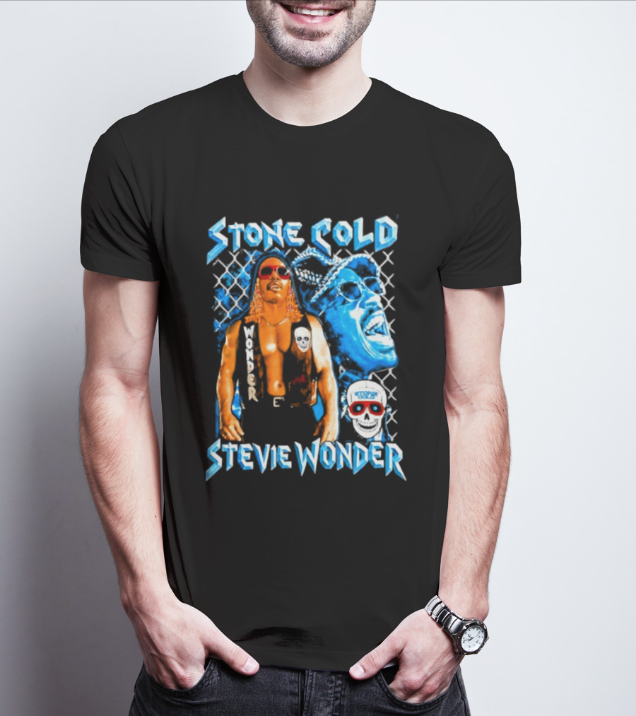 Stone Cold Stevie Wonder Iconic Mashup Legend T-Shirt