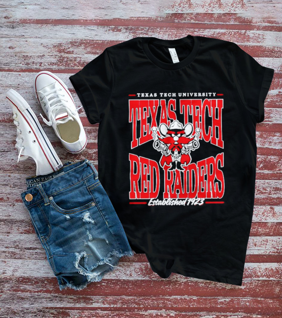 Texas Tech University Red Raiders Guns Up Texas Tech Red Raiders Established 1923 T-Shirt
