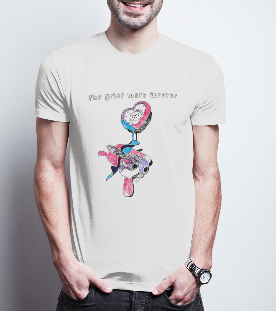 The Grief Lasts Forever Heart Bunny T-Shirt