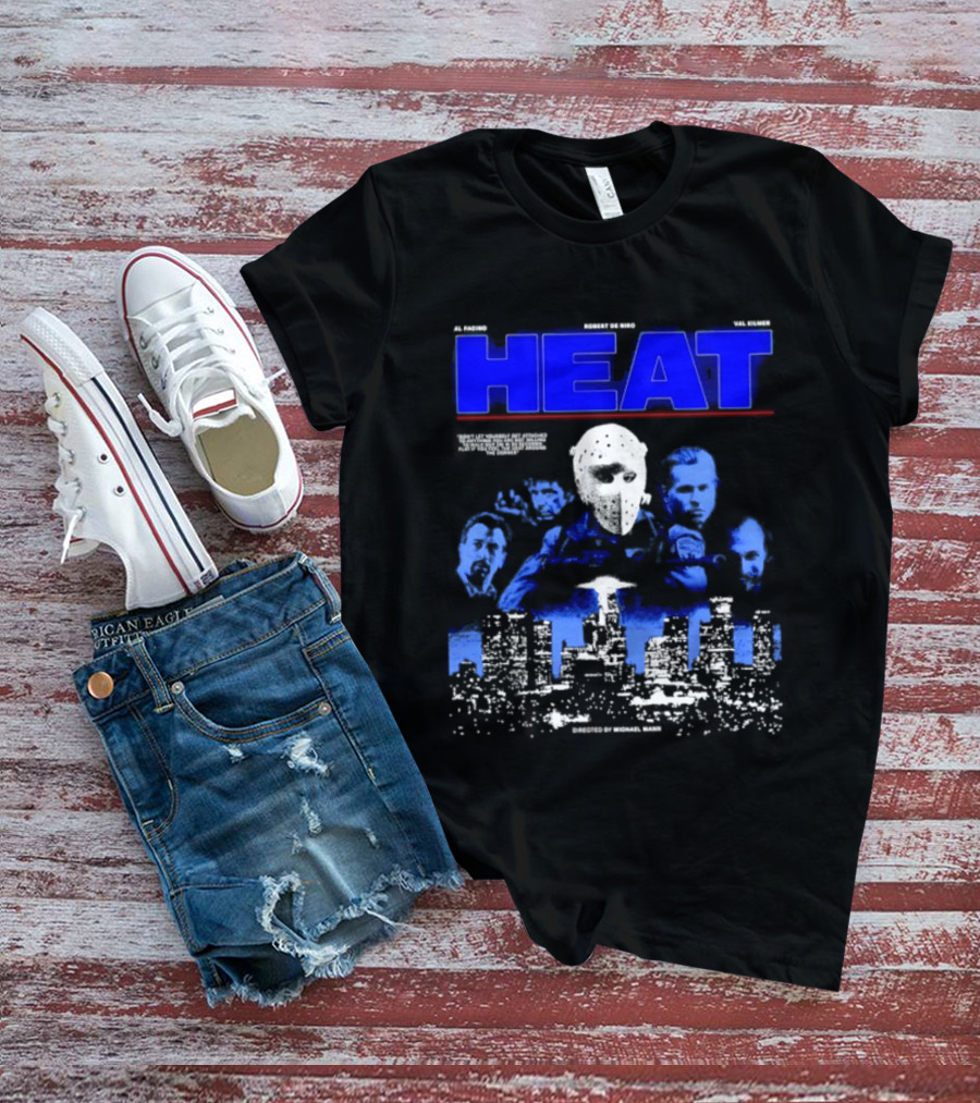 Al Pacino Robert De Niro Val Kilmer Heat Michael Mann Movie Halloween T-Shirt