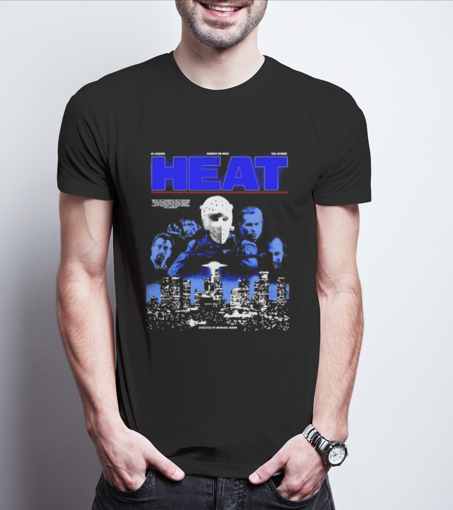 Al Pacino Robert De Niro Val Kilmer Heat Michael Mann Movie Halloween T-Shirt