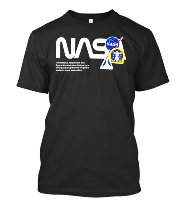 NASA Galaxy Essential Alpha Industries Store Iconic Space Patches T-Shirt
