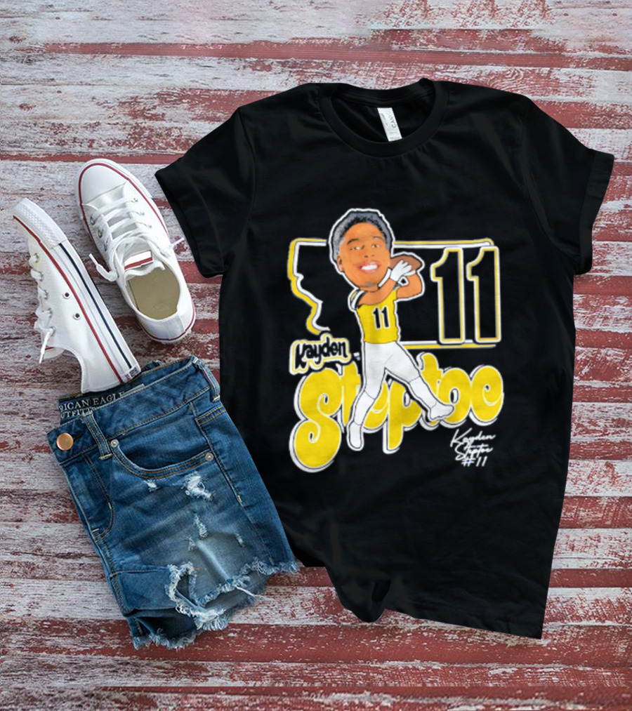 Montana State Bobcats Kayden Steptoe 11 Caricature 2026 T-Shirt