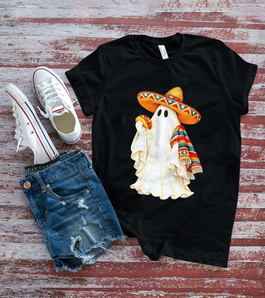 Me Ghosta Tacos Halloween Sombrero Ghost 2026 T-Shirt