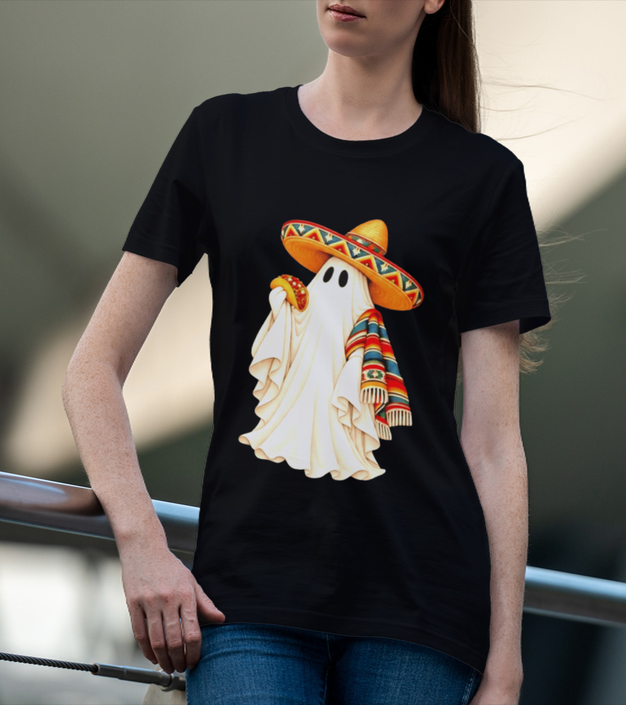 Me Ghosta Tacos Halloween Sombrero Ghost 2026 T-Shirt