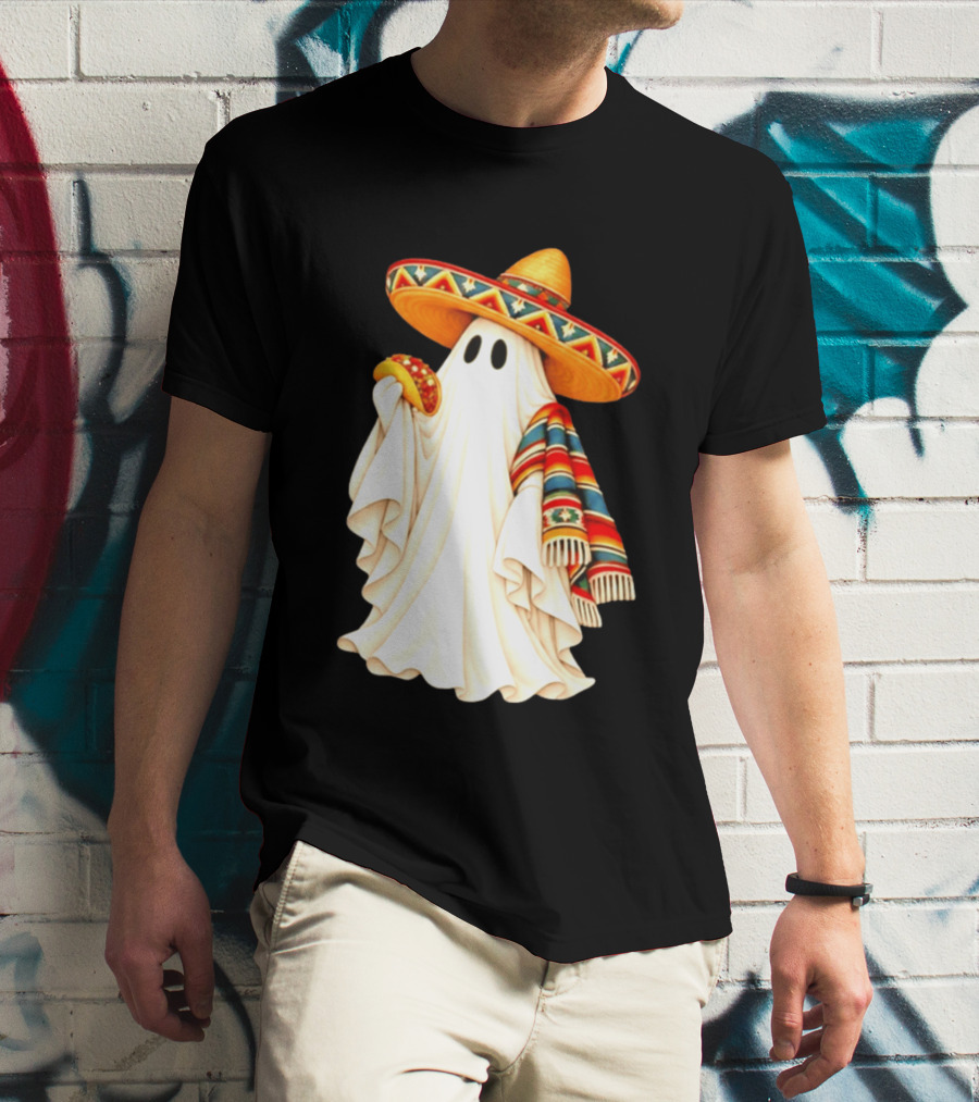 Me Ghosta Tacos Halloween Sombrero Ghost 2026 T-Shirt