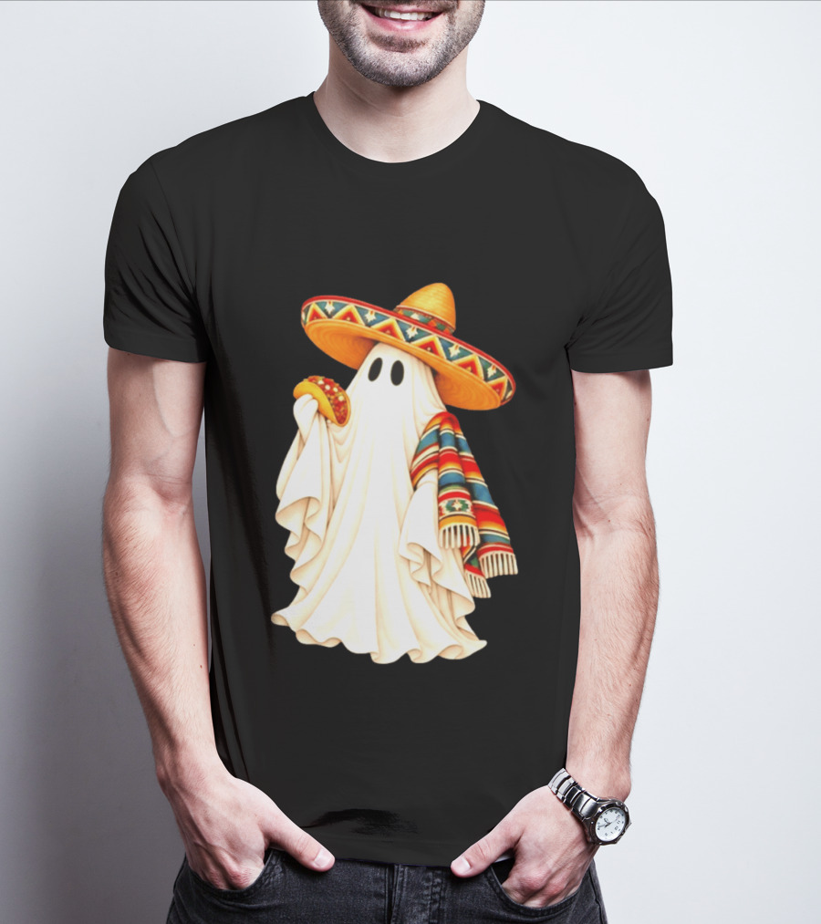 Me Ghosta Tacos Halloween Sombrero Ghost 2026 T-Shirt