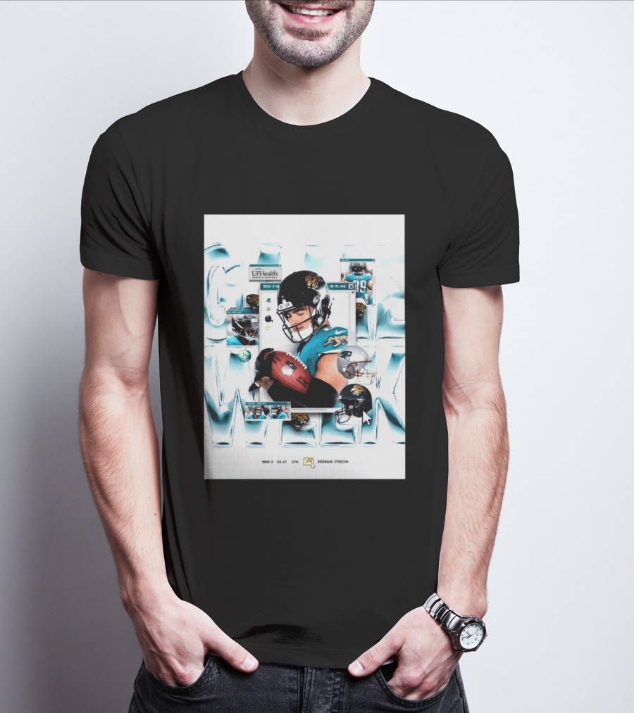 New England Patriots Vs Jacksonville Jaguars Game Week 3 EverBank Stadium September 27 2026 T-Shirt