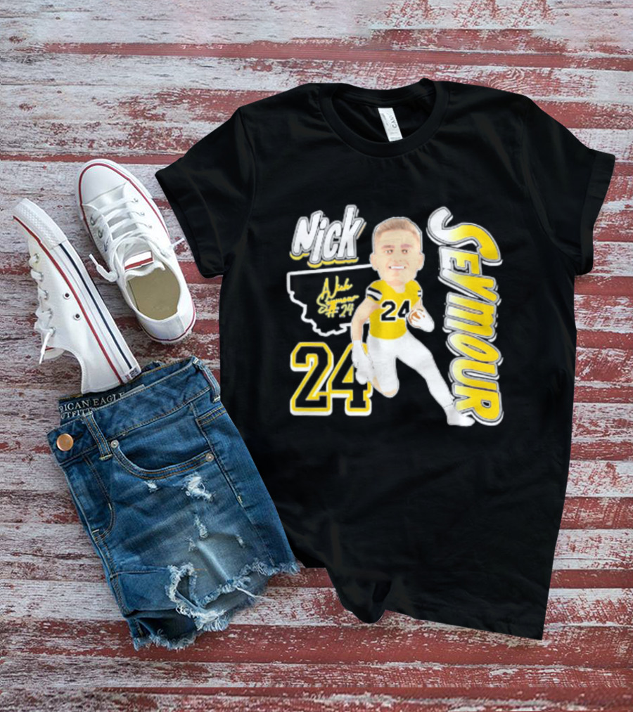 Nick Seymour Montana State Bobcats 2026 Player 24 Caricature T-Shirt