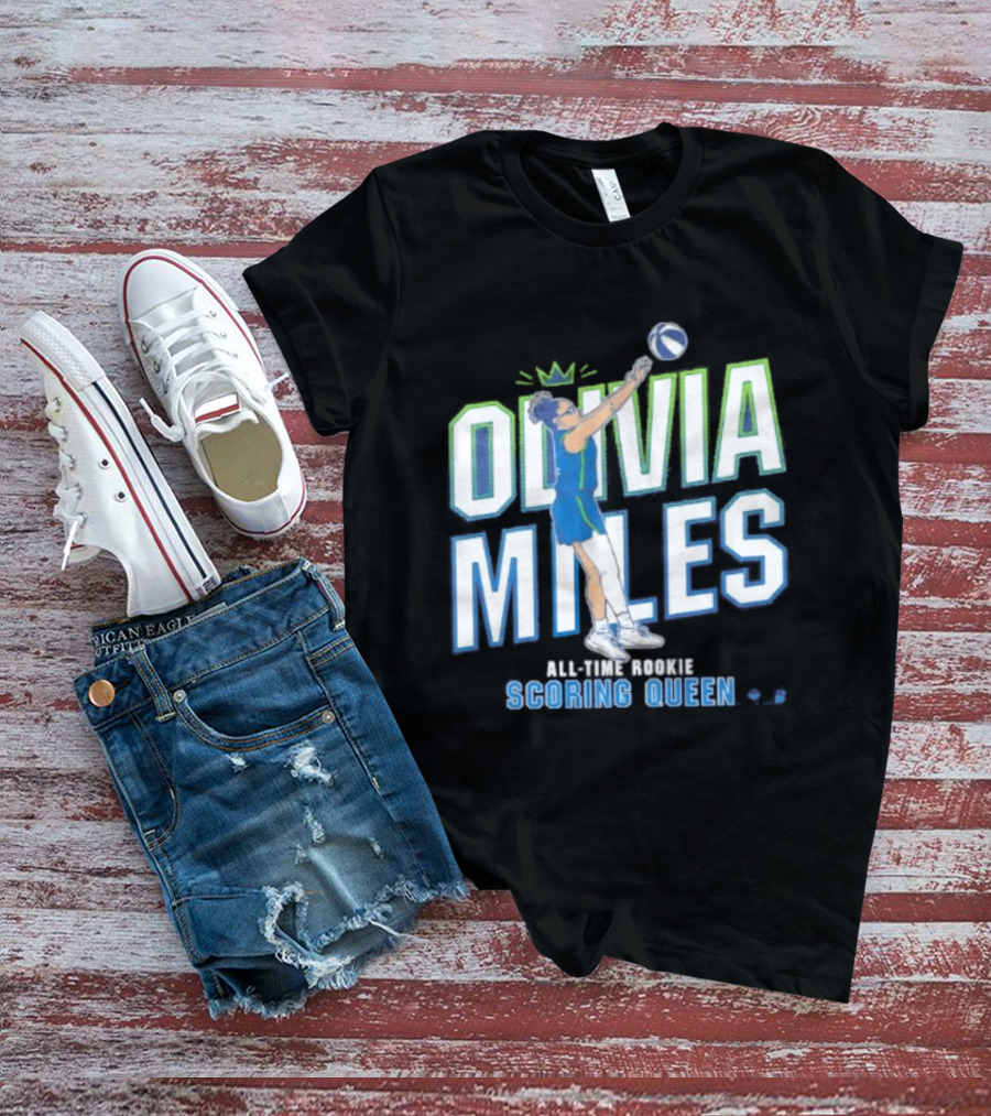 Olivia Miles All Time Rookie Scoring Queen Basketball T-Shirt