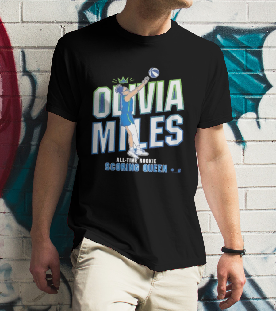 Olivia Miles All Time Rookie Scoring Queen Basketball T-Shirt