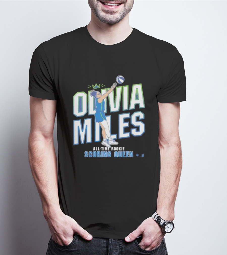 Olivia Miles All Time Rookie Scoring Queen Basketball T-Shirt