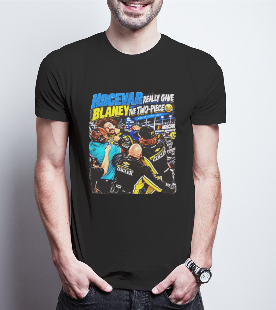 Hocevar Really Gave Blaney The Two Piece NASCAR After Dark T-Shirt