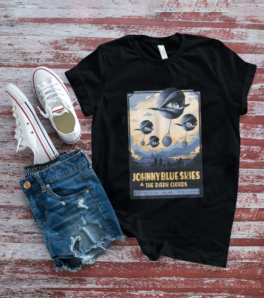 Johnny Blue Skies And The Dark Clouds Ball Arena Denver Colorado September 23 2026 Tour T-Shirt