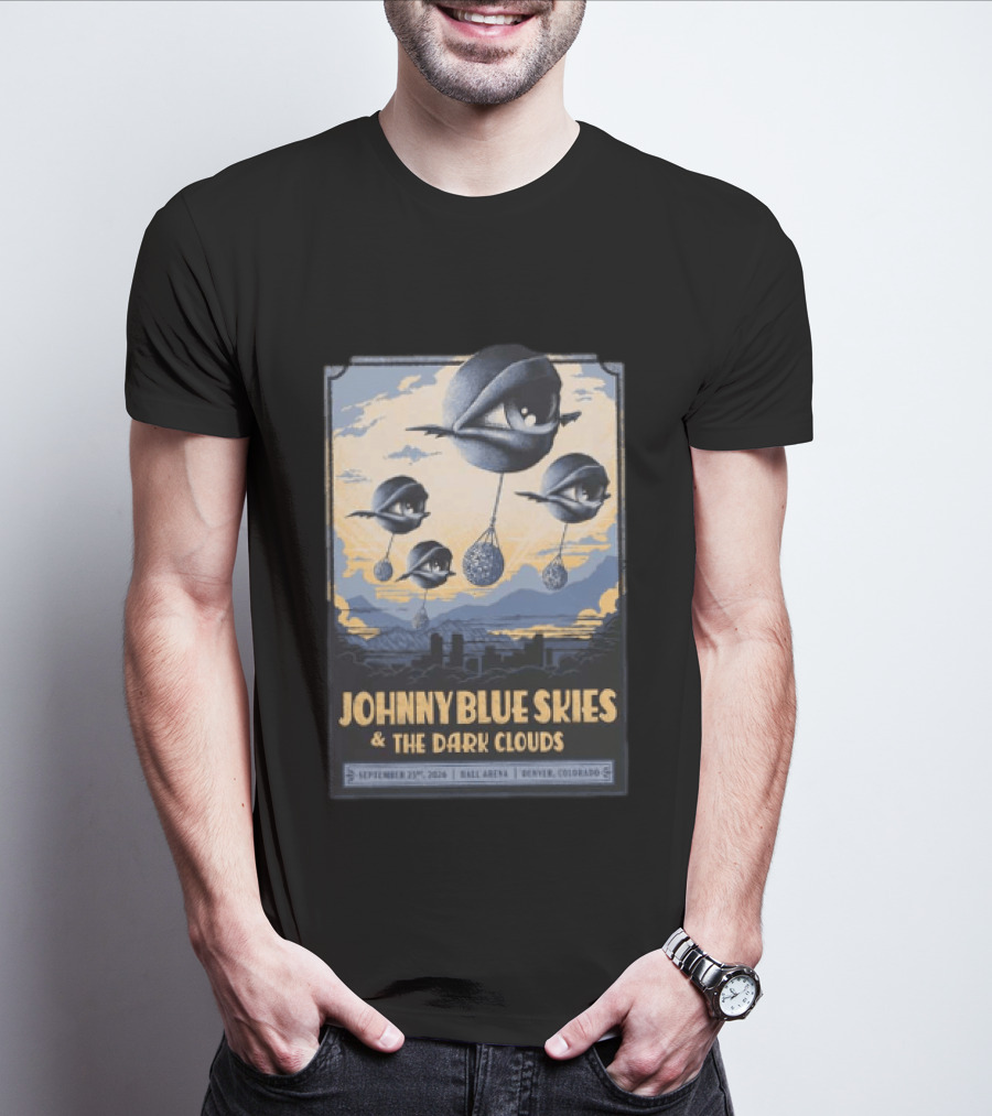 Johnny Blue Skies And The Dark Clouds Ball Arena Denver Colorado September 23 2026 Tour T-Shirt
