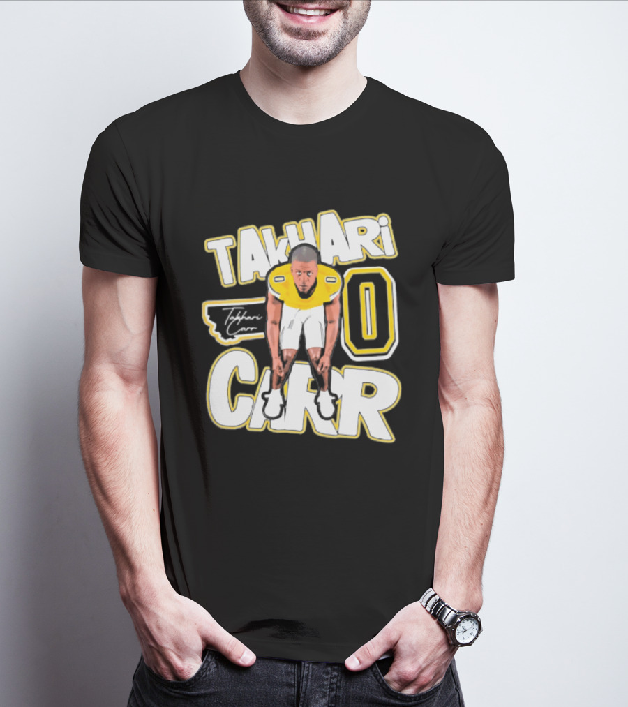 Takhari Carr Montana State Bobcats Player 2026 Caricature T-Shirt
