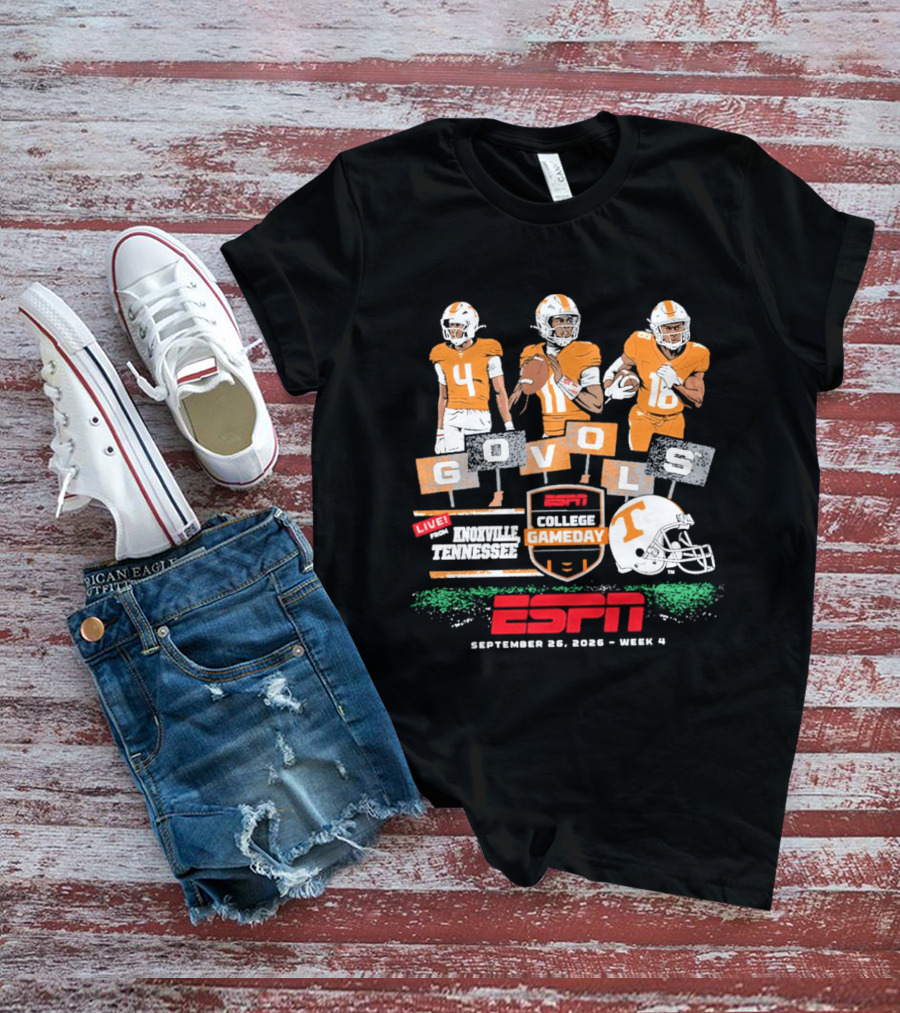 Tennessee Football ESPN College Gameday Go Vols Knoxville September 2023 Week 4 T-Shirt