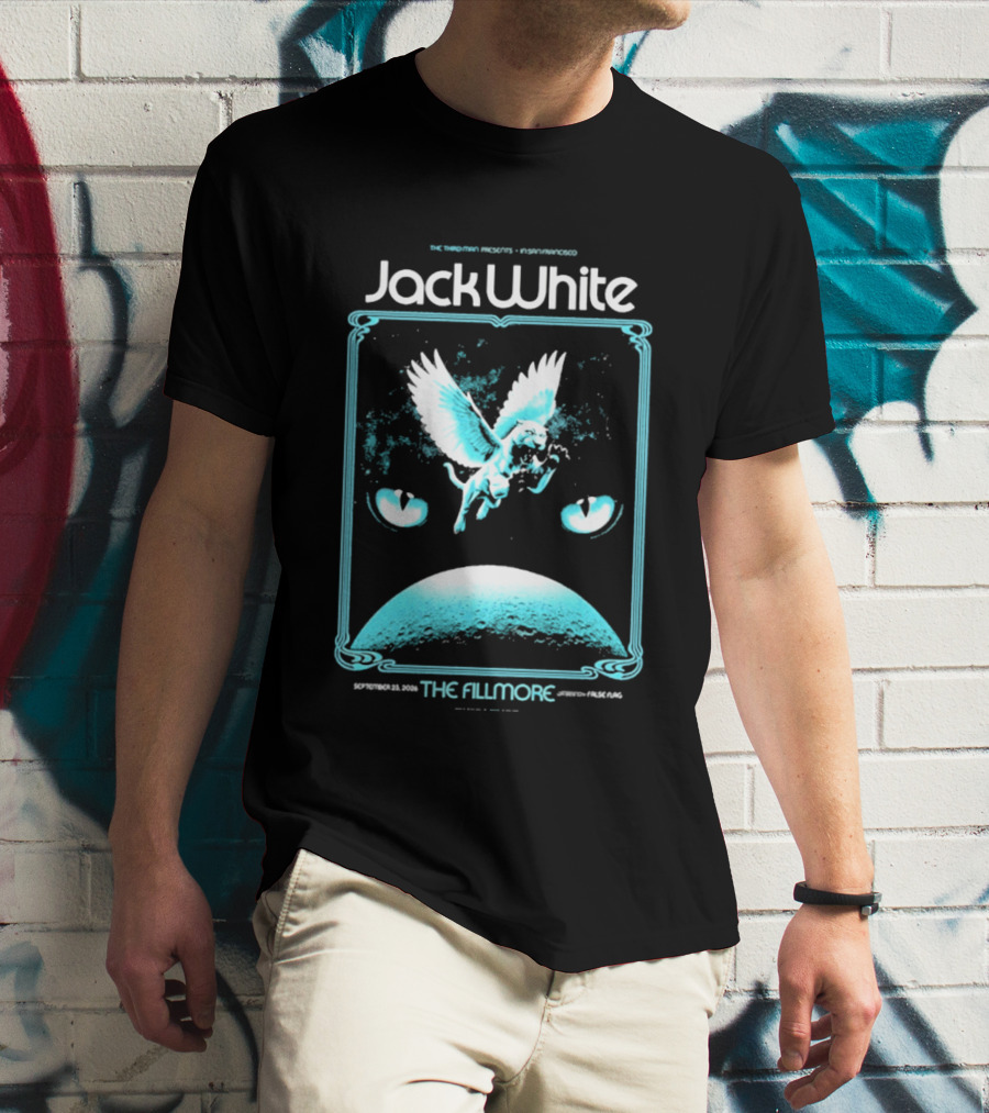 Jack White The Fillmore San Francisco September 23 2026 Angel Imagery Concert T-Shirt