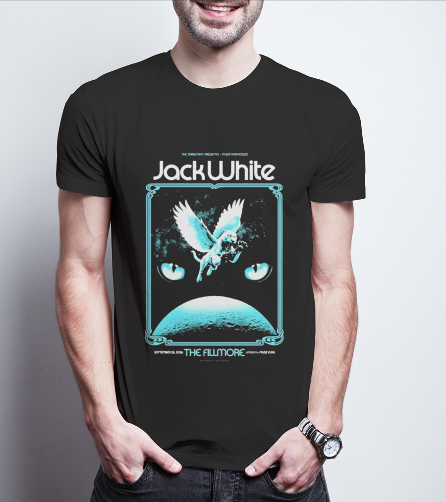 Jack White The Fillmore San Francisco September 23 2026 Angel Imagery Concert T-Shirt