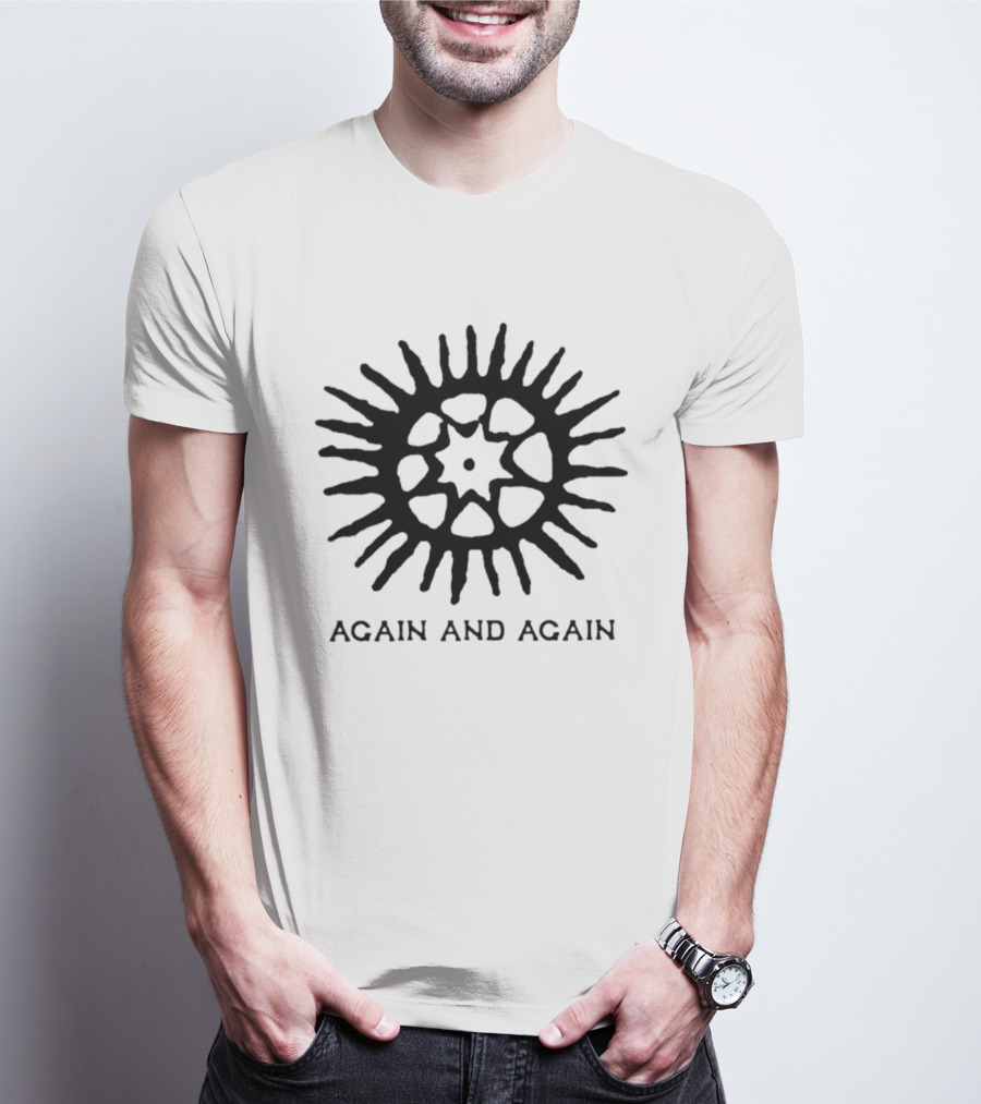 Again And Again Sun Minimalist Starburst T-Shirt