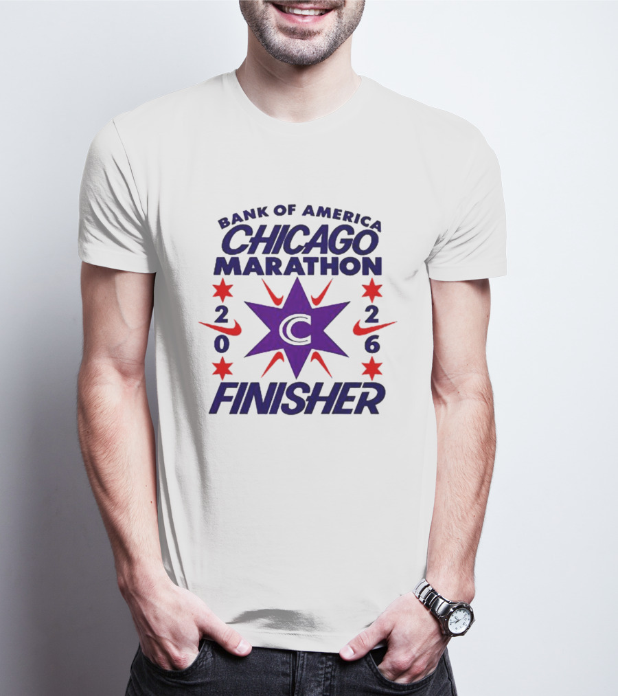 Bank Of America Chicago Marathon 2026 Finisher C Star Nike T-Shirt