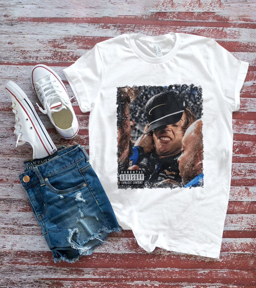 Parental Advisory Explicit Content Ryan Blaney Vs Carson Hocevar T-Shirt