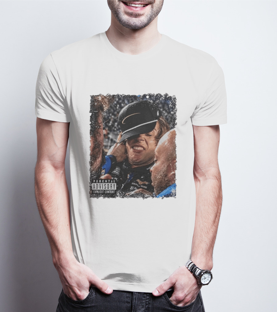Parental Advisory Explicit Content Ryan Blaney Vs Carson Hocevar T-Shirt