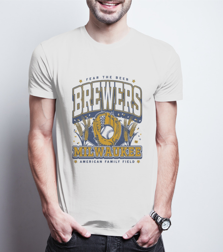 Fear The Beer Brewers Milwaukee American Family Field T-Shirt