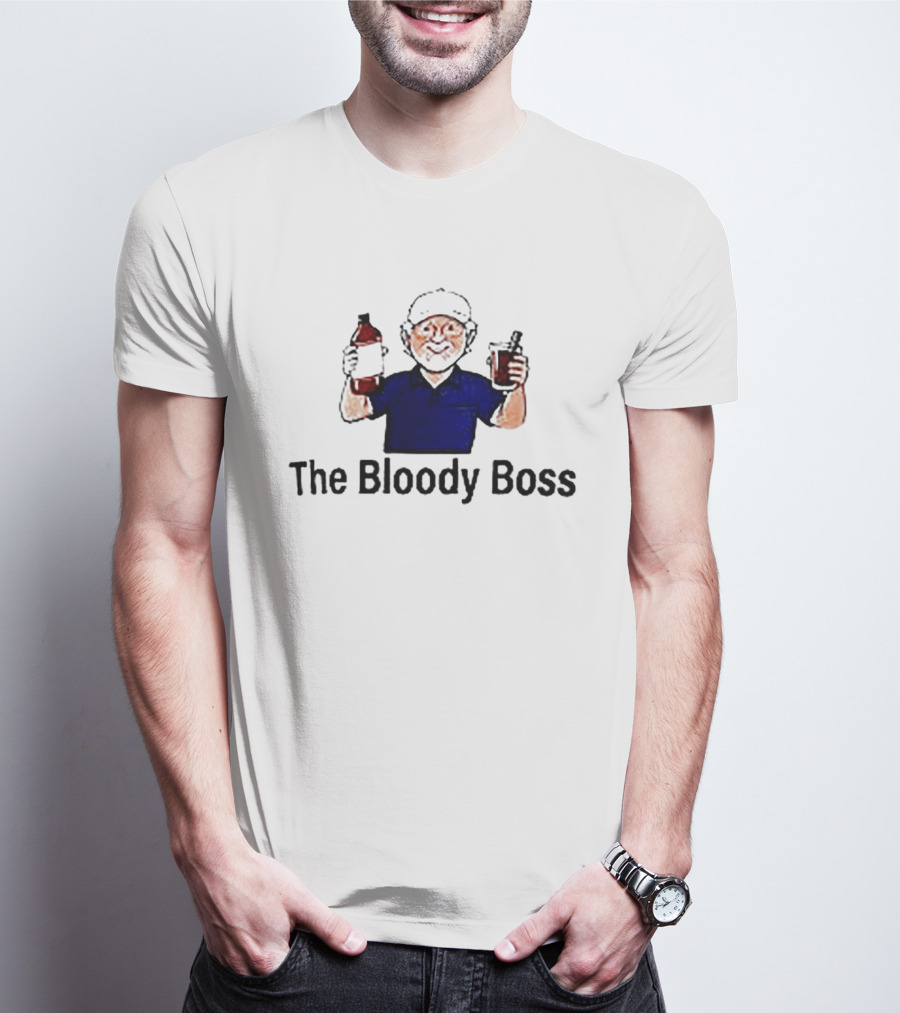 The Bloody Boss Cocktail Drinking Beverage Humor T-Shirt