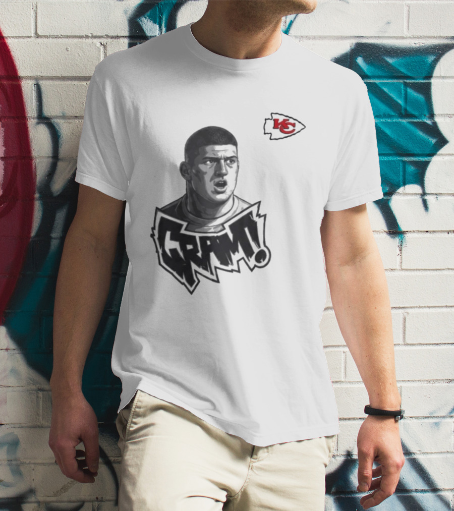 George Karlaftis GRM KC Chiefs Football Player T-Shirt