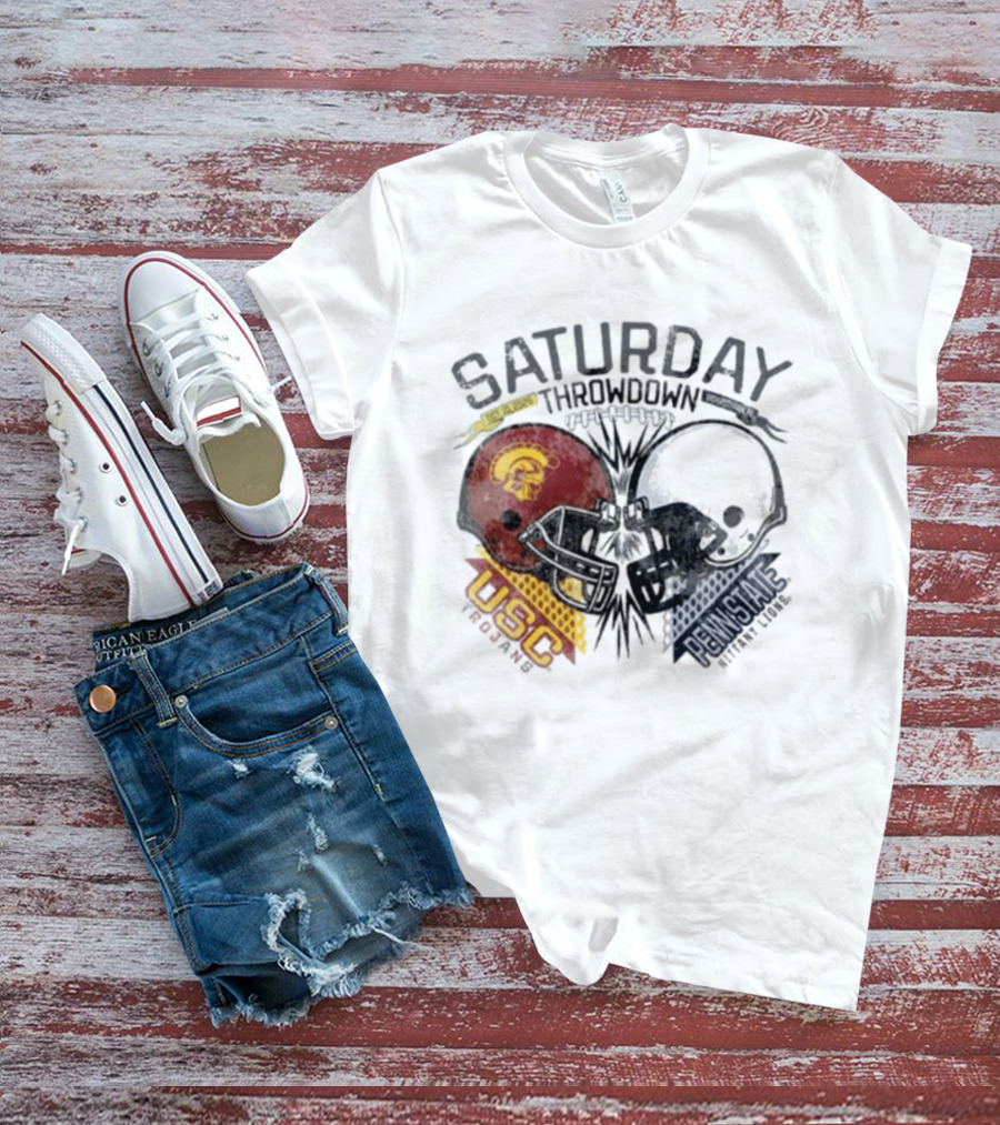 Saturday Throwdown Penn State Nittany Lions Vs USC Trojans Football 2026 T-Shirt
