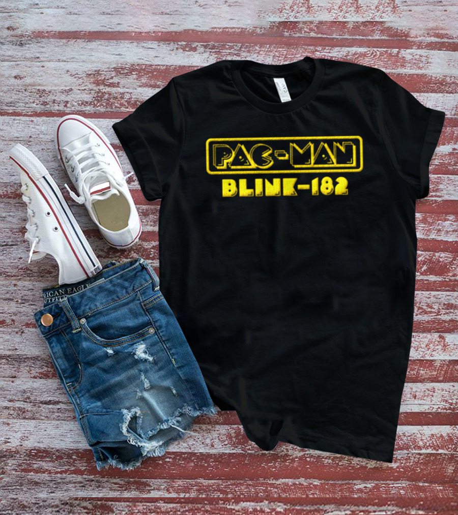 Pac Man Blink 182 Collaboration Yellow T-Shirt