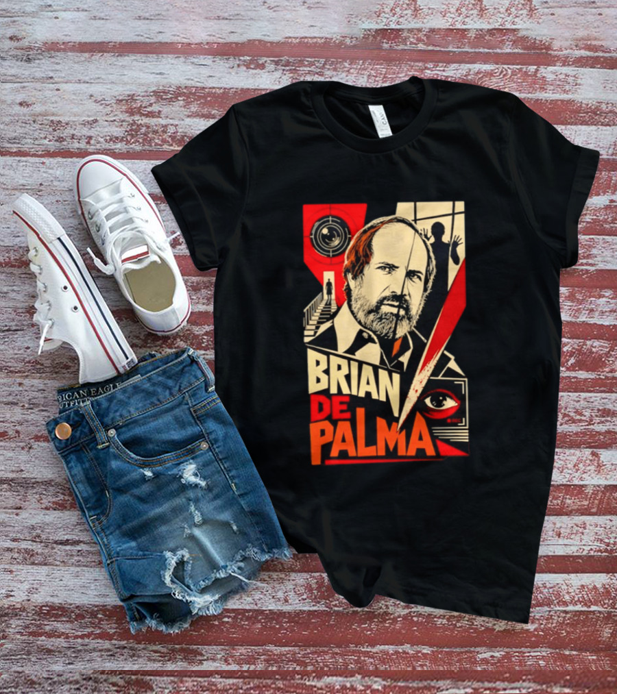 Brian De Palma The Camera Never Tells The Whole Truth Retro Film Noir T-Shirt