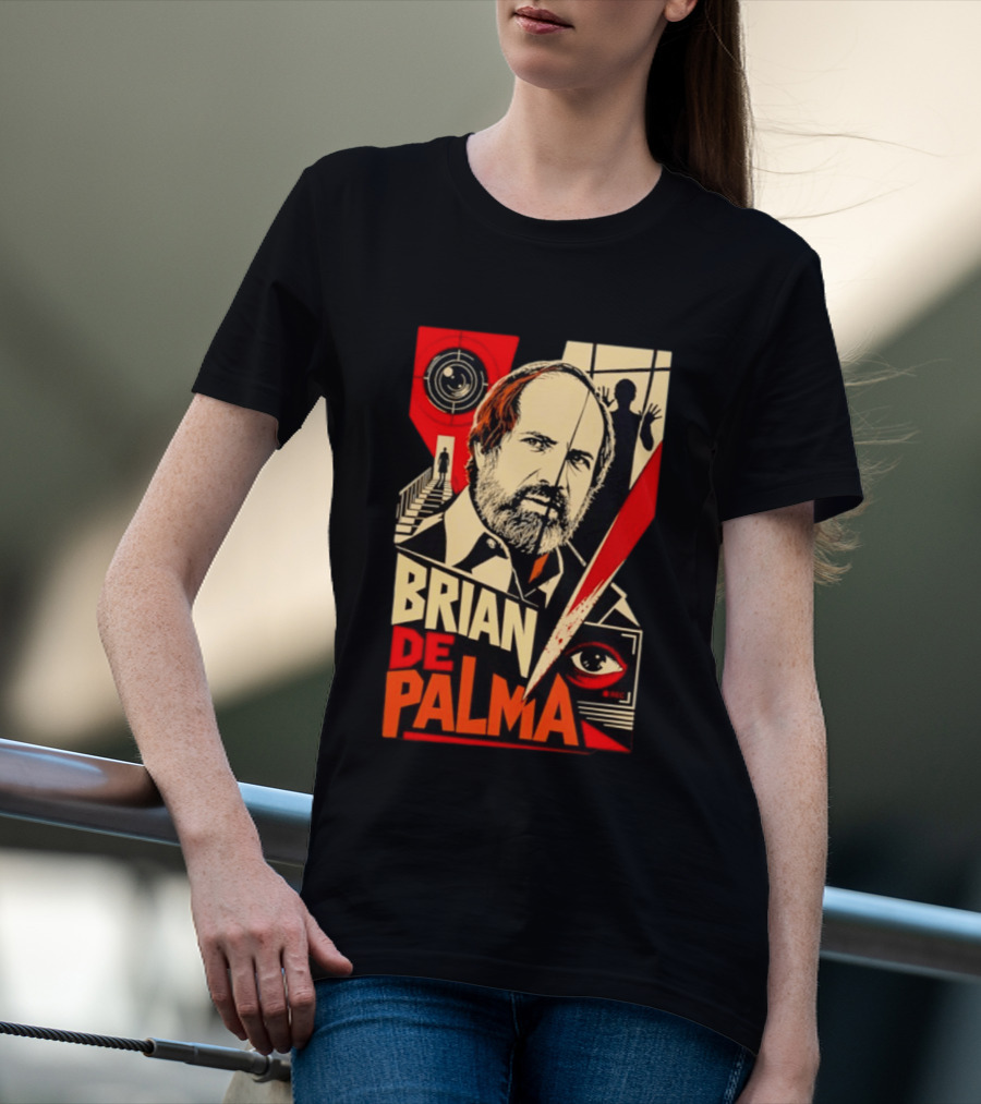 Brian De Palma The Camera Never Tells The Whole Truth Retro Film Noir T-Shirt