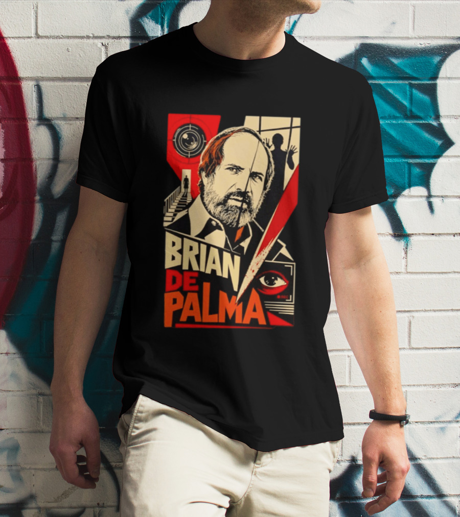 Brian De Palma The Camera Never Tells The Whole Truth Retro Film Noir T-Shirt