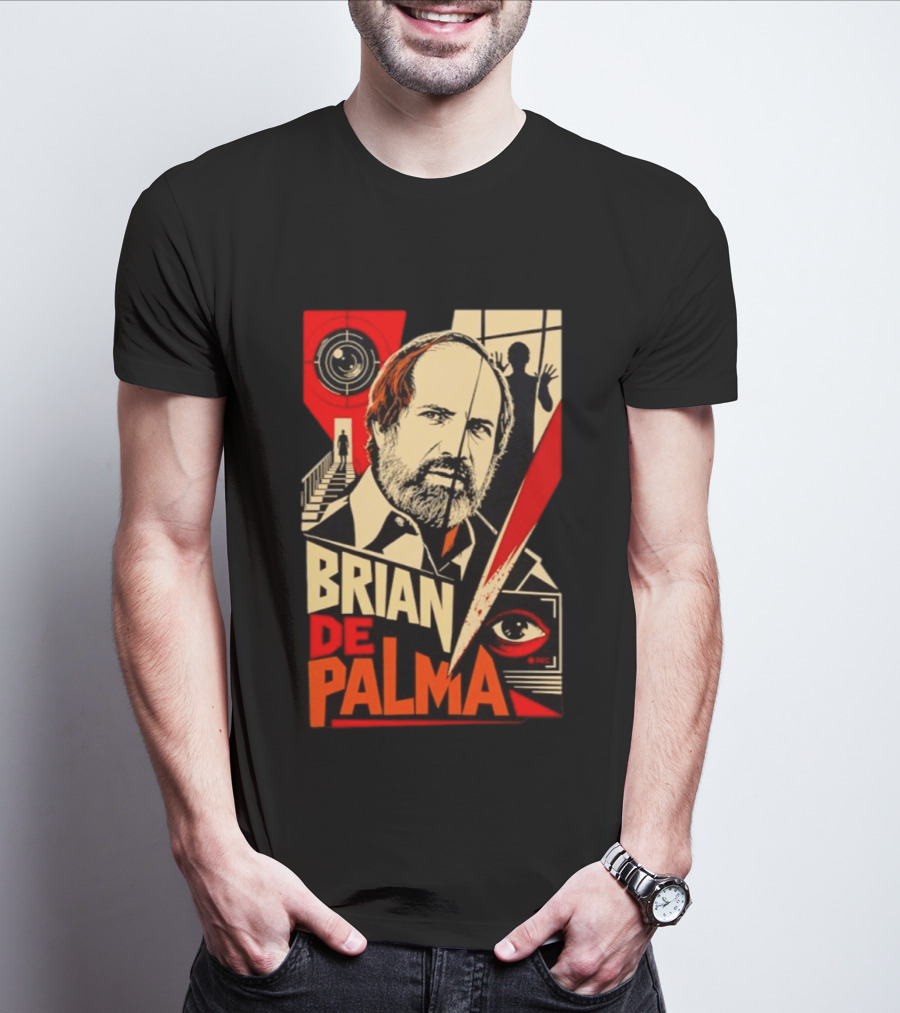 Brian De Palma The Camera Never Tells The Whole Truth Retro Film Noir T-Shirt