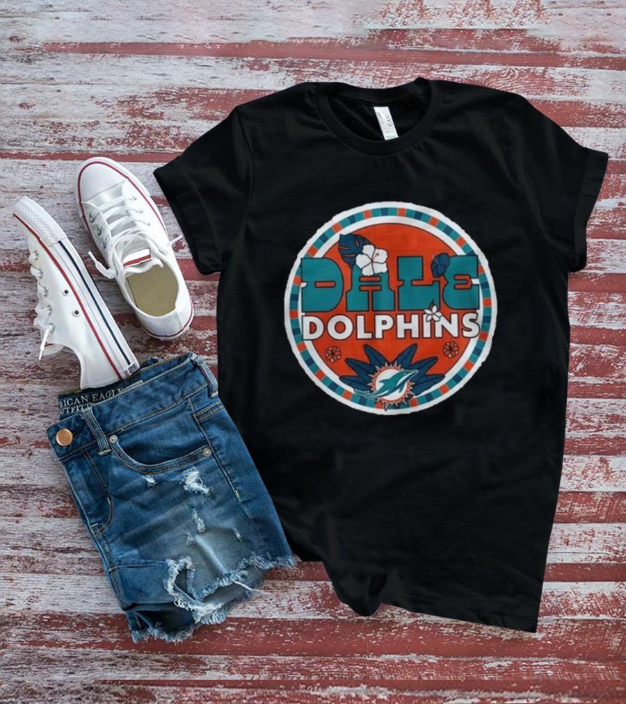 Miami Dolphins Dale Hispanic Heritage Month Aqua T-Shirt
