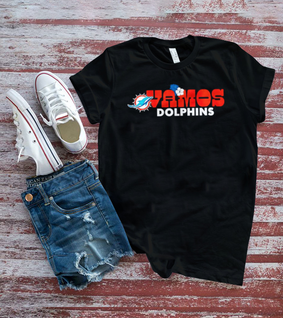 Miami Dolphins Vamos Hispanic Heritage Month Teal 2026 Celebrating Culture And Pride T-Shirt