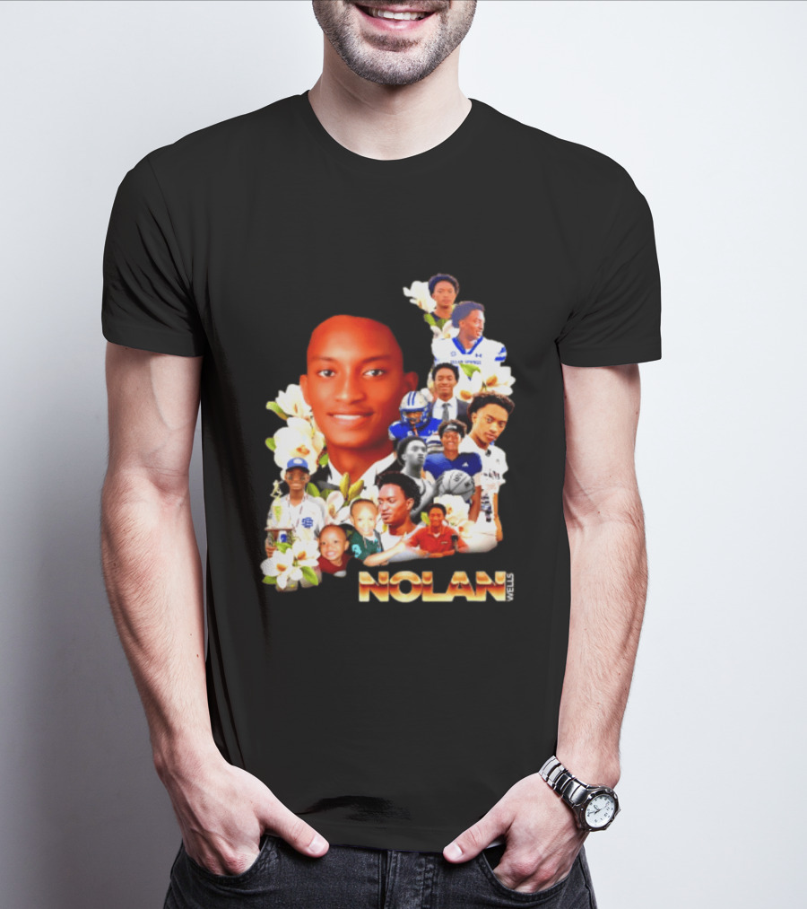 Justice For Nolan Wells 2026 Memorial Collage T-Shirt