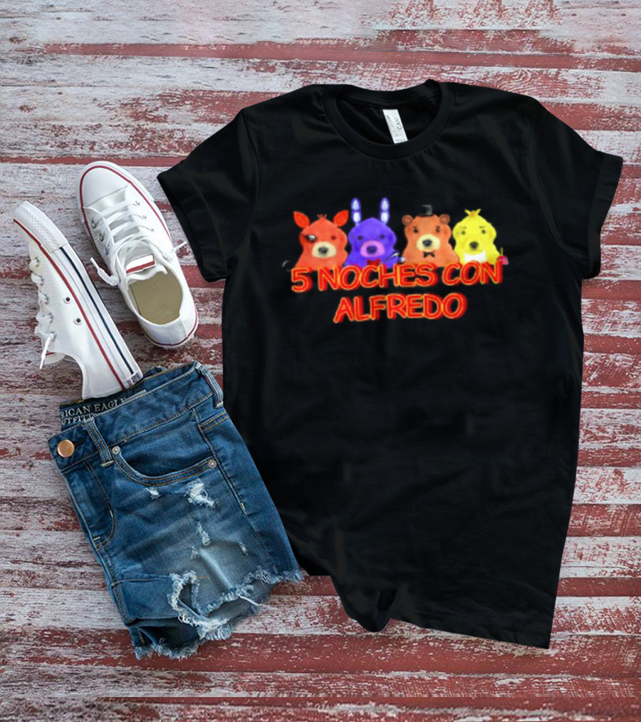 5 Noches Con Alfredo Five Nights At Freddy's Characters T-Shirt