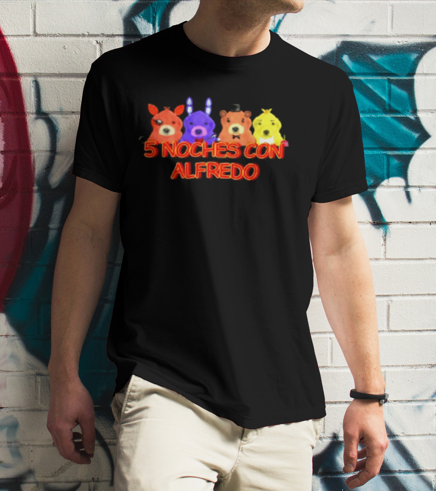 5 Noches Con Alfredo Five Nights At Freddy's Characters T-Shirt