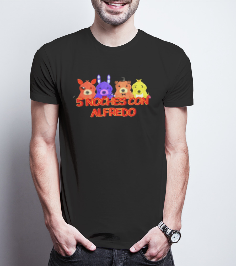 5 Noches Con Alfredo Five Nights At Freddy's Characters T-Shirt