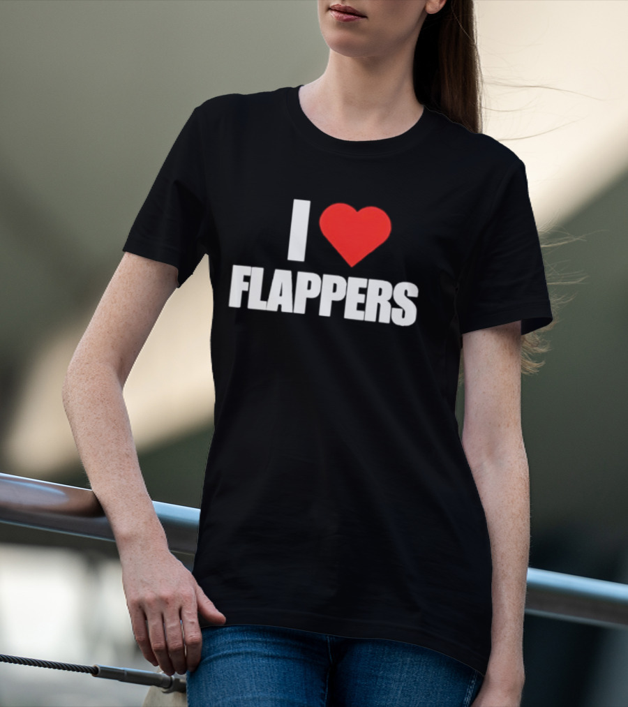 I Heart Flappers Retro Style Nostalgia Fan Favorite T-Shirt