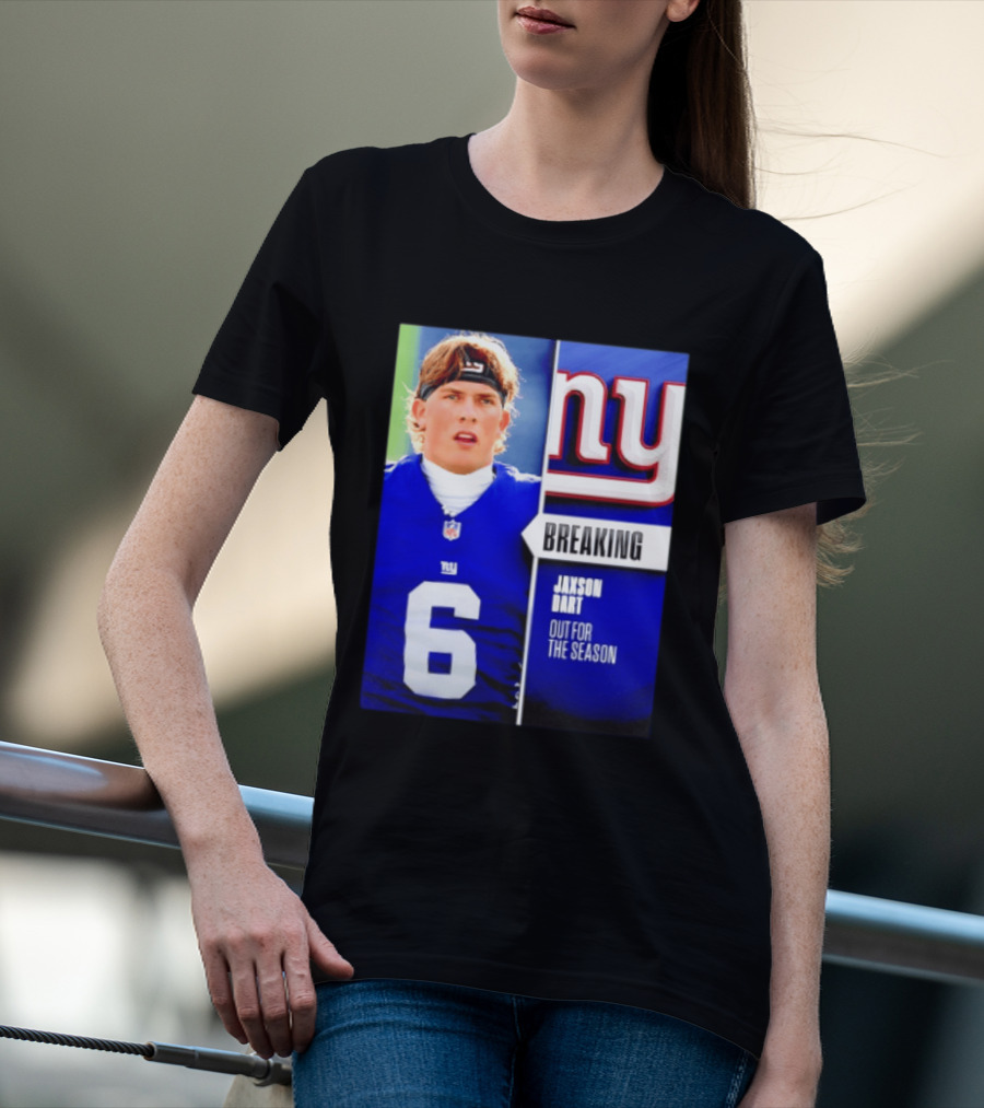 New York Giants Jaxson Dart Breaking Out For The Season T-Shirt