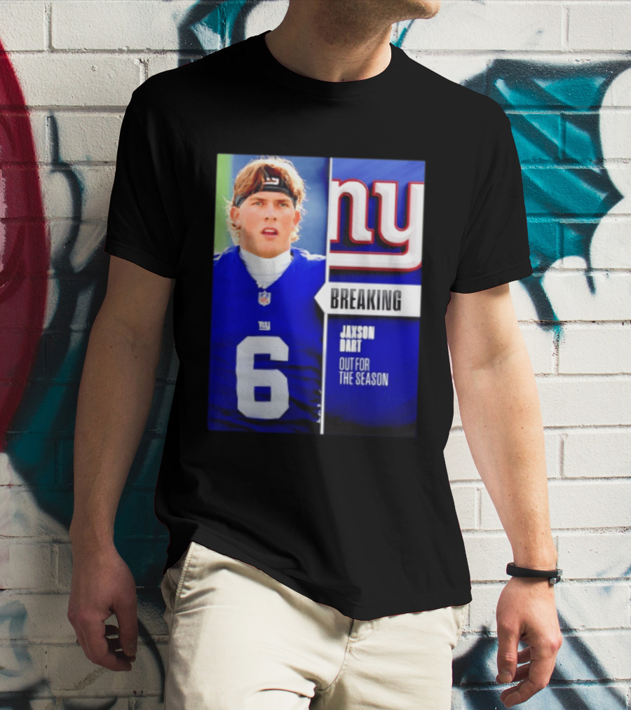 New York Giants Jaxson Dart Breaking Out For The Season T-Shirt
