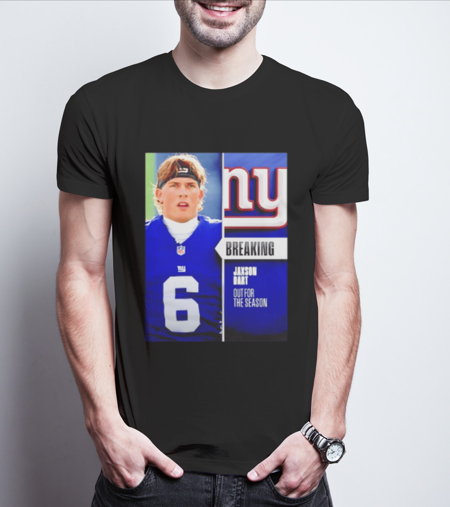 New York Giants Jaxson Dart Breaking Out For The Season T-Shirt