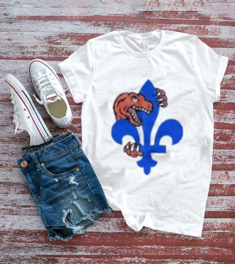 2026 Raptors Quebec Canada Games Fleur De Lis And Dinosaur T-Shirt