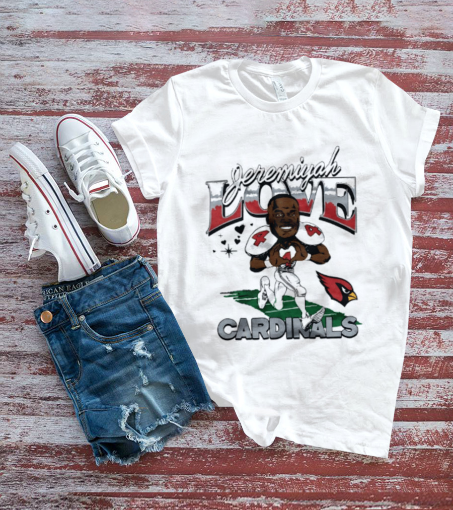 Arizona Cardinals Jeremiyah Love Caricature Player T-Shirt