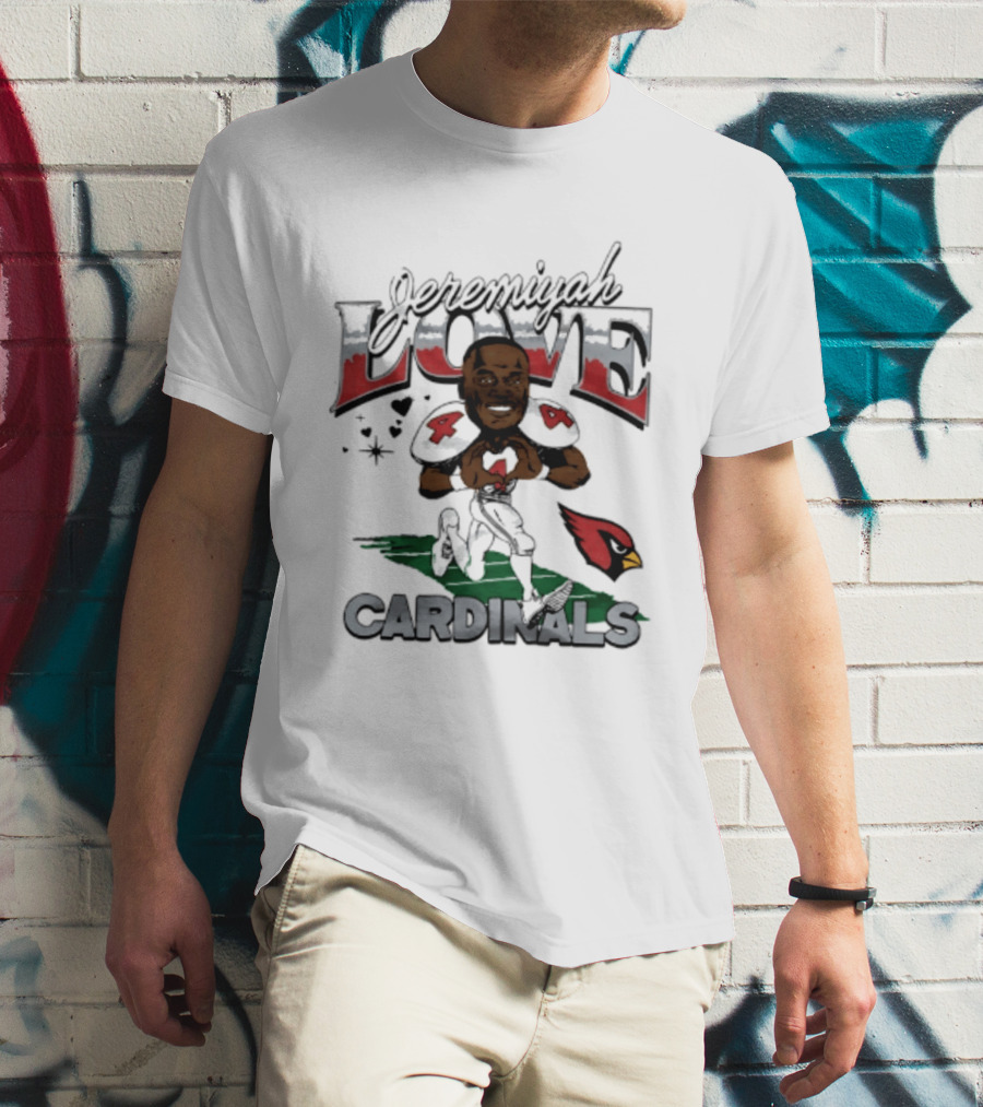 Arizona Cardinals Jeremiyah Love Caricature Player T-Shirt