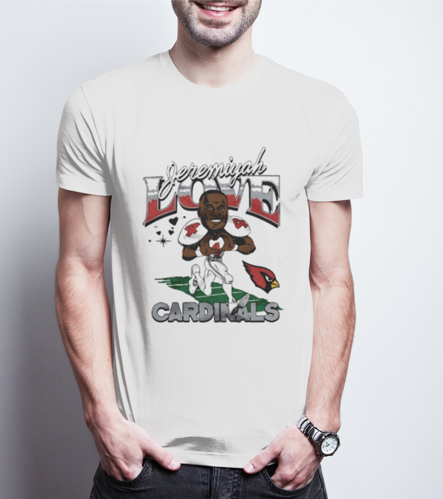 Arizona Cardinals Jeremiyah Love Caricature Player T-Shirt